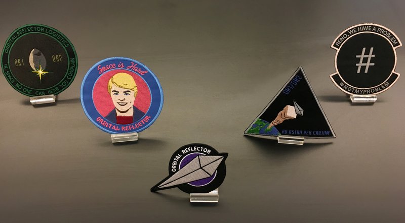 Trevor Paglen's limited edition of five collector's patches. Image courtesy of Artspace
