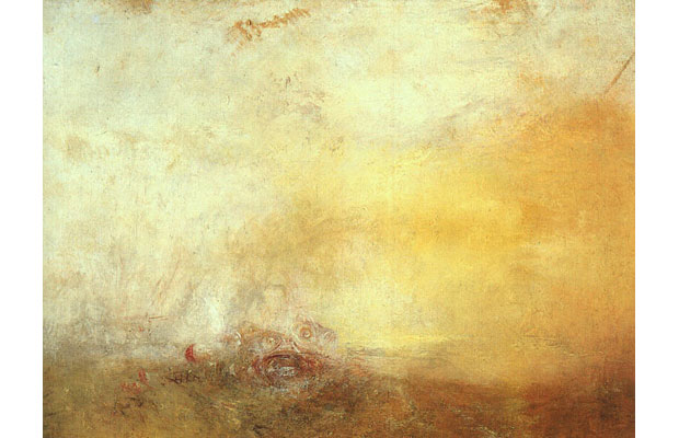 J M W Turner, Sunrise with Sea Monster (1845)