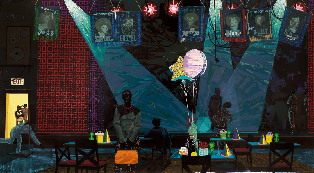 Untitled (Club Scene) (2013) by Kerry James Marshall