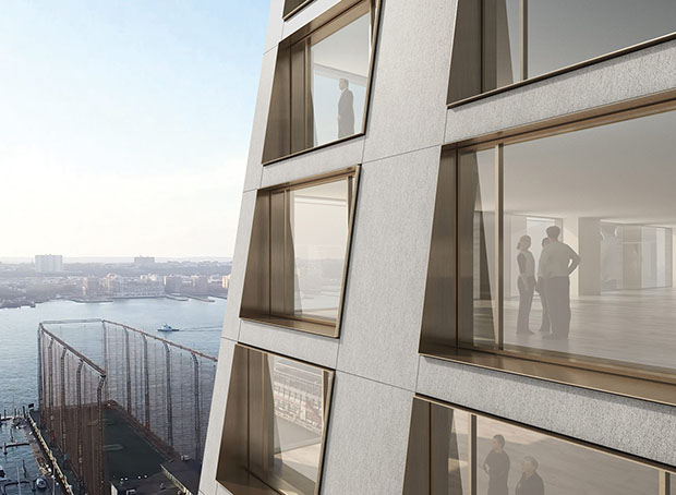 New renderings of 76 Eleventh Avenue by BIG. Image courtesy of BIG