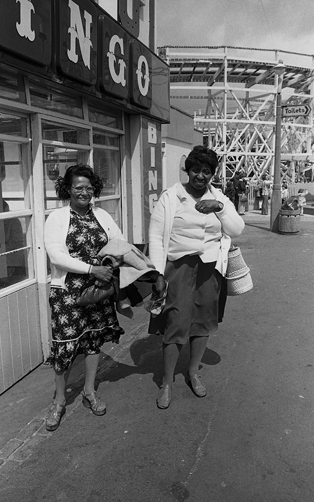 Day trip to Skegness, 1975, by Vanley Burke. From At Home with Vanley Burke, Ikon Gallery, Birmingham, 22 July – 27 September 2015, ikon-gallery.org. Courtesy Vanley Burke and Ikon