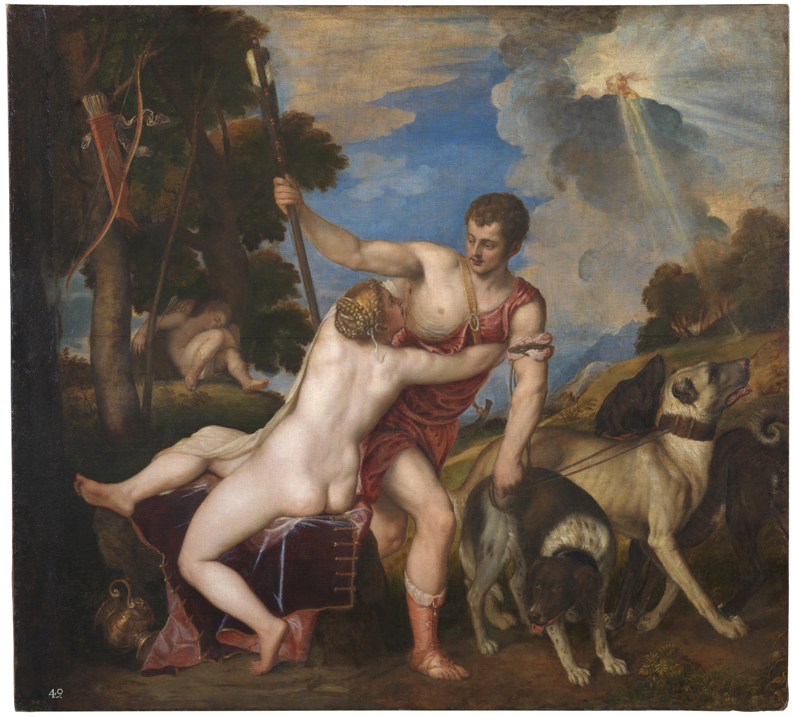 Venus and Adonis (1554) by Titian