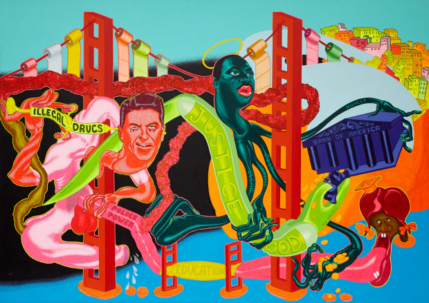 The Government of California (1969) by Peter Saul