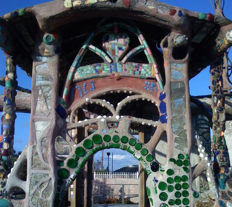 The Watts Towers entrance, by Simon Rodia