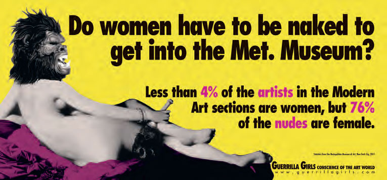 Do women have to be naked to get into the Met. Museum?, Update 2012. As reproduced in Co-Art