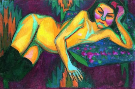 Yellow nude (1908) by Sonia Delaunay