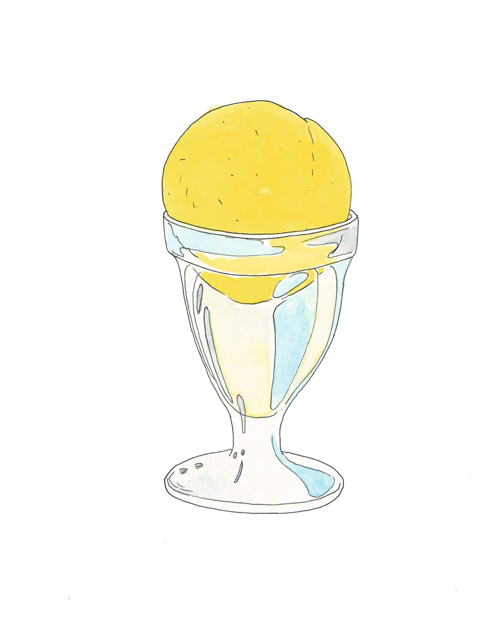 Gelato dessert in a cup with colorful sprinkles on top