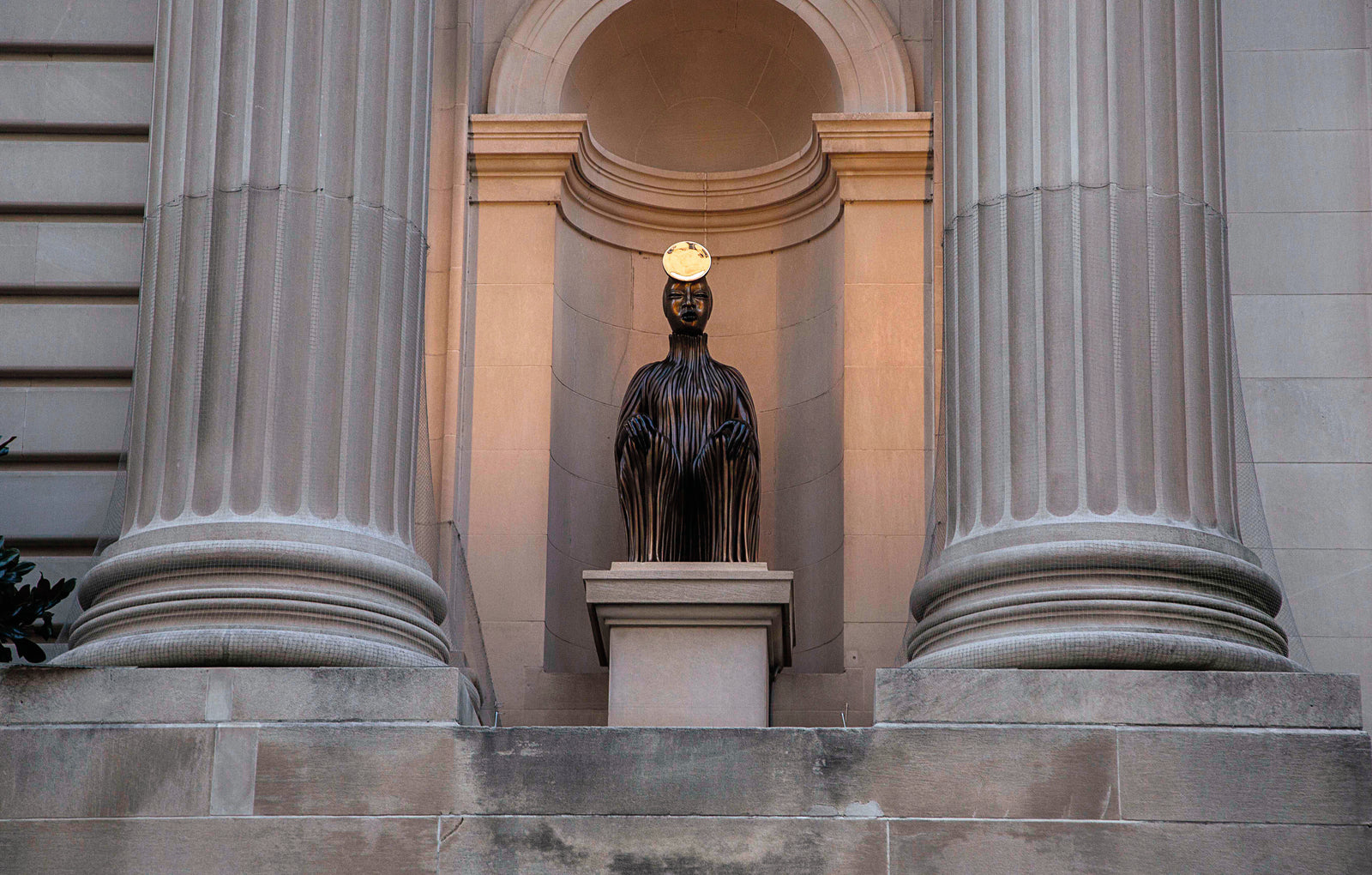 Wangechi Mutu, The Seated II, 2019. Installation View at the Metropolitan Museum of Art, New York