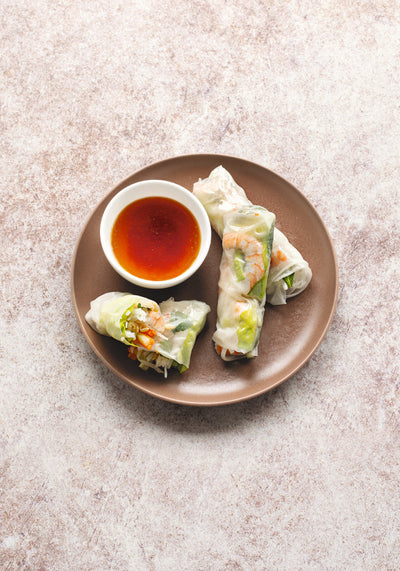 Summer rolls, from The Gluten-Free Cookbook. Photography by Infraordinario Studio