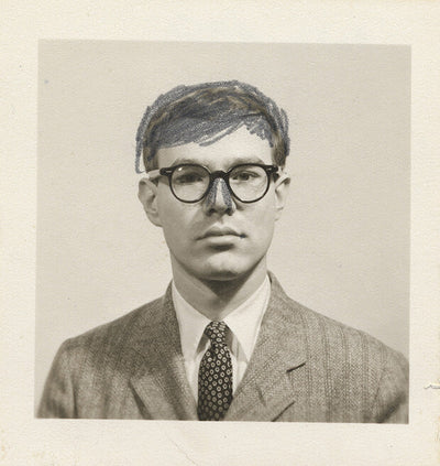 Andy Warhol self-portrait passport photograph with altered nose 1956