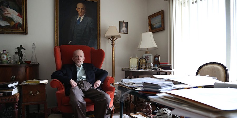 mark landis interview portrait artist painting studio background