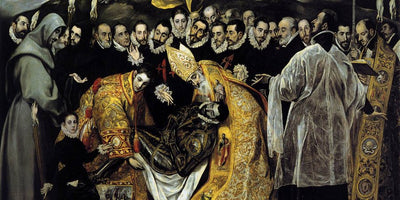 Pope artwork religious painting with vibrant colors and detailed imagery