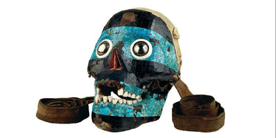 phaidon mask list artwork featuring various artistic masks in a grid layout with vibrant colors and detailed designs