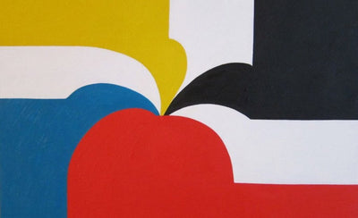 Andrew Masullo Pure Abstractions artwork abstract painting colorful geometric shapes