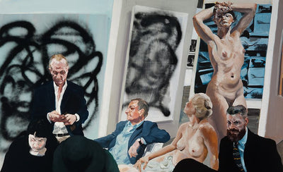 how i would change the art market article banner image with abstract colorful art background