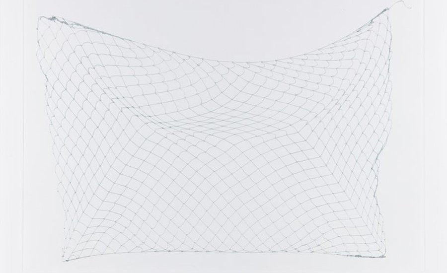 Carol Bove artwork Netting sculpture close-up detail vibrant colors and textures