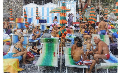 Martin Parr jigsaw puzzle colorful pieces close-up vibrant pattern