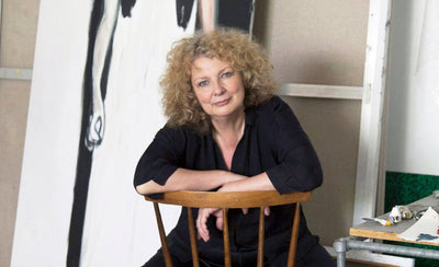Marlene Dumas interview portrait by Phaidon with abstract art background