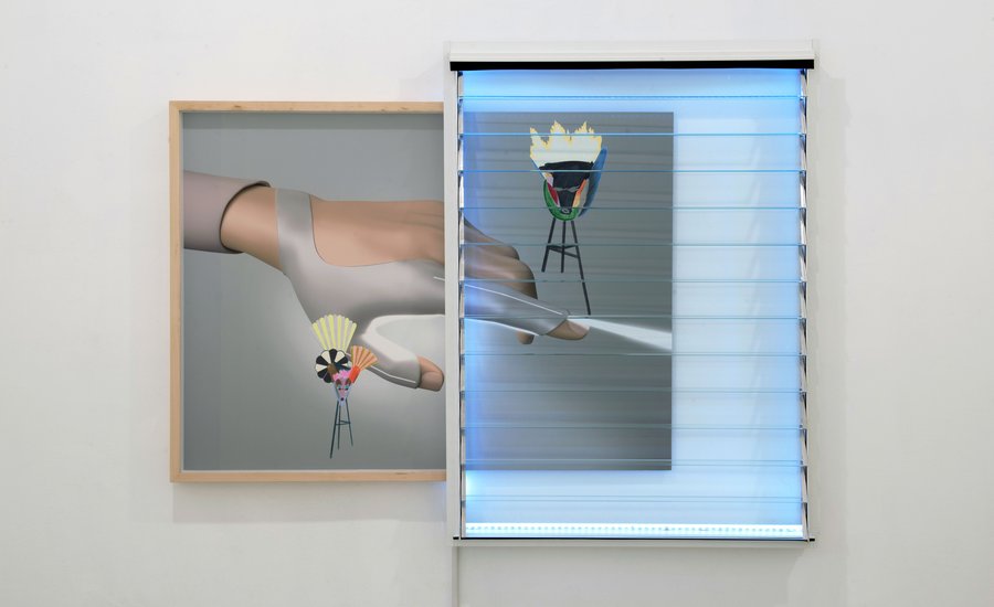 Emerging artists artwork displayed at Art Basel Miami Beach 2016 exhibition