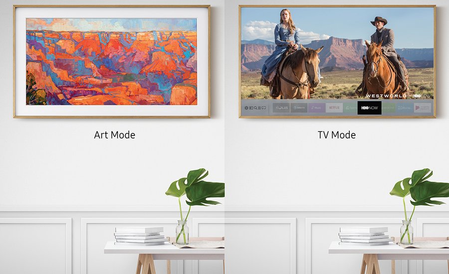 Samsung newest television allows you to collect digital art on demand displayed on screen