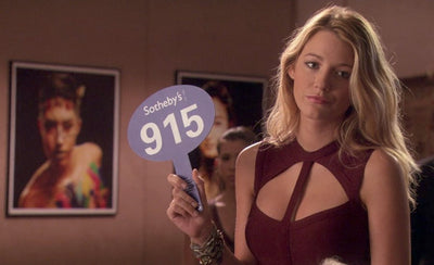 What Gossip Girl got right and wrong about the art world article header image with abstract colorful artwork background