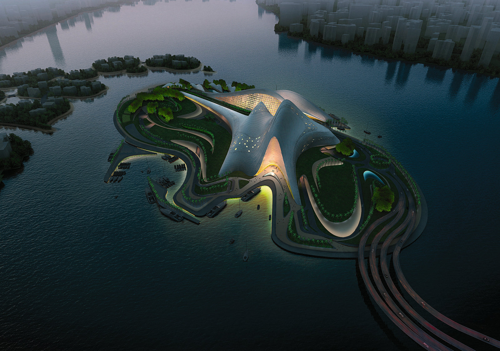 Dubai Opera House, Zaha Hadid, Dubai, United Arab Emirates, 2007. Picture credit: Courtesy of Zaha Hadid Architects