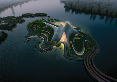 Dubai Opera House, Zaha Hadid, Dubai, United Arab Emirates, 2007. Picture credit: Courtesy of Zaha Hadid Architects