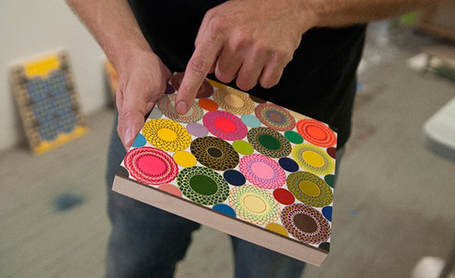Colorful geometric artwork by Geoffrey Todd Smith vibrant abstract shapes