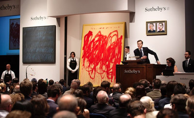 Affordable artworks by emerging artists featured in Sotheby's and Christie's May auctions comparison image