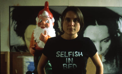 Sarah Lucas discusses her early artwork featuring two fried eggs and a kebab