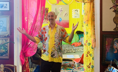 In the studio with artist musician and legendary drag queen Tabboo performing and creating music