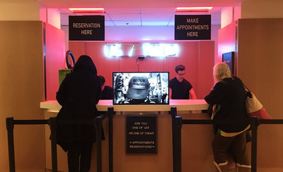 9 individual artworks from SpringBreak art show without explicit content displayed in a gallery setting