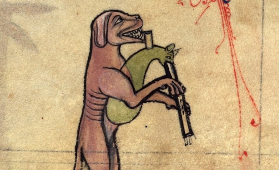 6 super ugly medieval dogs illustration with various breeds in dark artistic style