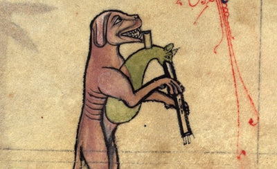 6 super ugly medieval dogs illustration with various breeds in dark artistic style
