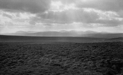 big sky country landscape with mountains and open sky