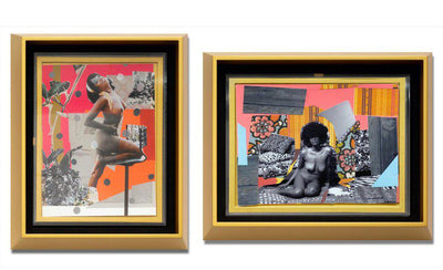 Mickalene Thomas releases two new Phaidon Artspace editions vibrant contemporary artwork colorful mixed media portrait