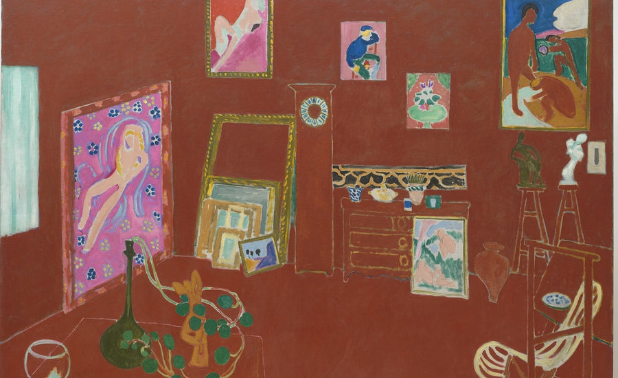 Anatomy of an Artwork The Red Studio 1911 by Henri Matisse painting detailed view