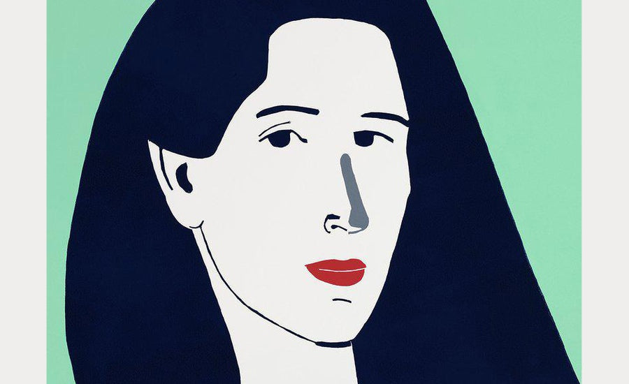 most admired artwork by Alex Katz colorful abstract painting on canvas