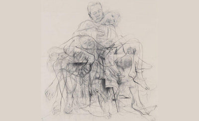 The female gaze women artists on the male and female form artwork illustration