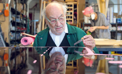 Gaetano Pesce artist portrait colorful abstract background art life creativity design exhibition