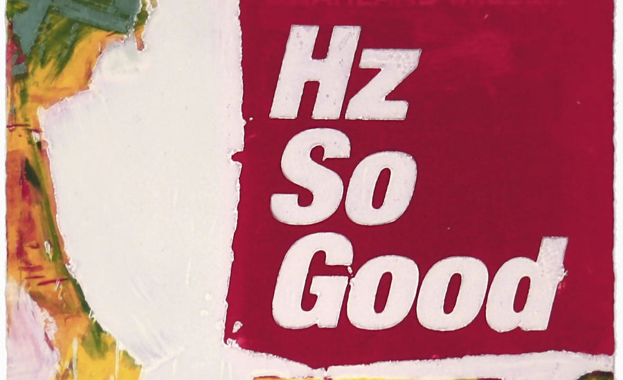 Harland Miller painting I've Always Loved High and Low Culture artwork with text on canvas