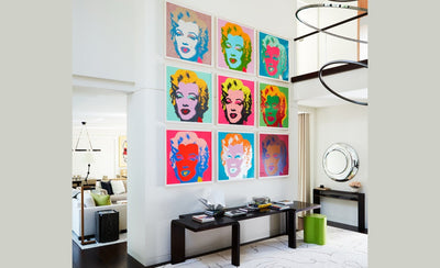 michael cox art for home interview artwork displayed on wall