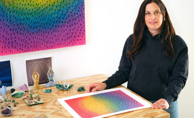 Jennifer Guidi artwork abstract painting colorful textured brushstrokes contemporary art exhibition