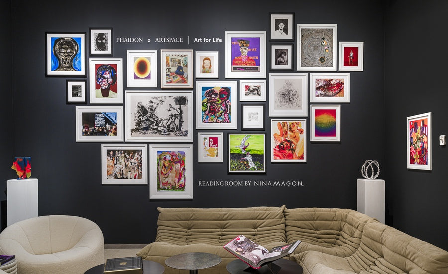 Artspace Editions exhibition at Christie's featuring contemporary art prints and editions