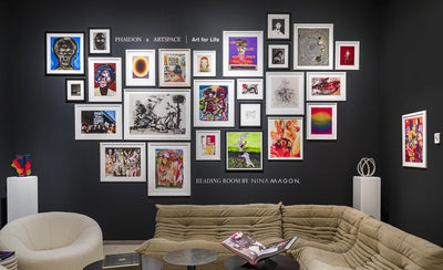 Artspace Editions exhibition at Christie's featuring contemporary art prints and editions