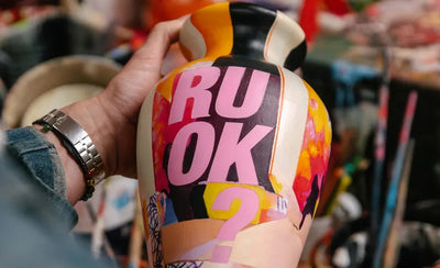 Harland Miller artist discussing Amphora Rough artwork image 900x450