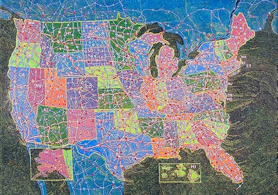 Map showing the 490 Interstate highways and their routes