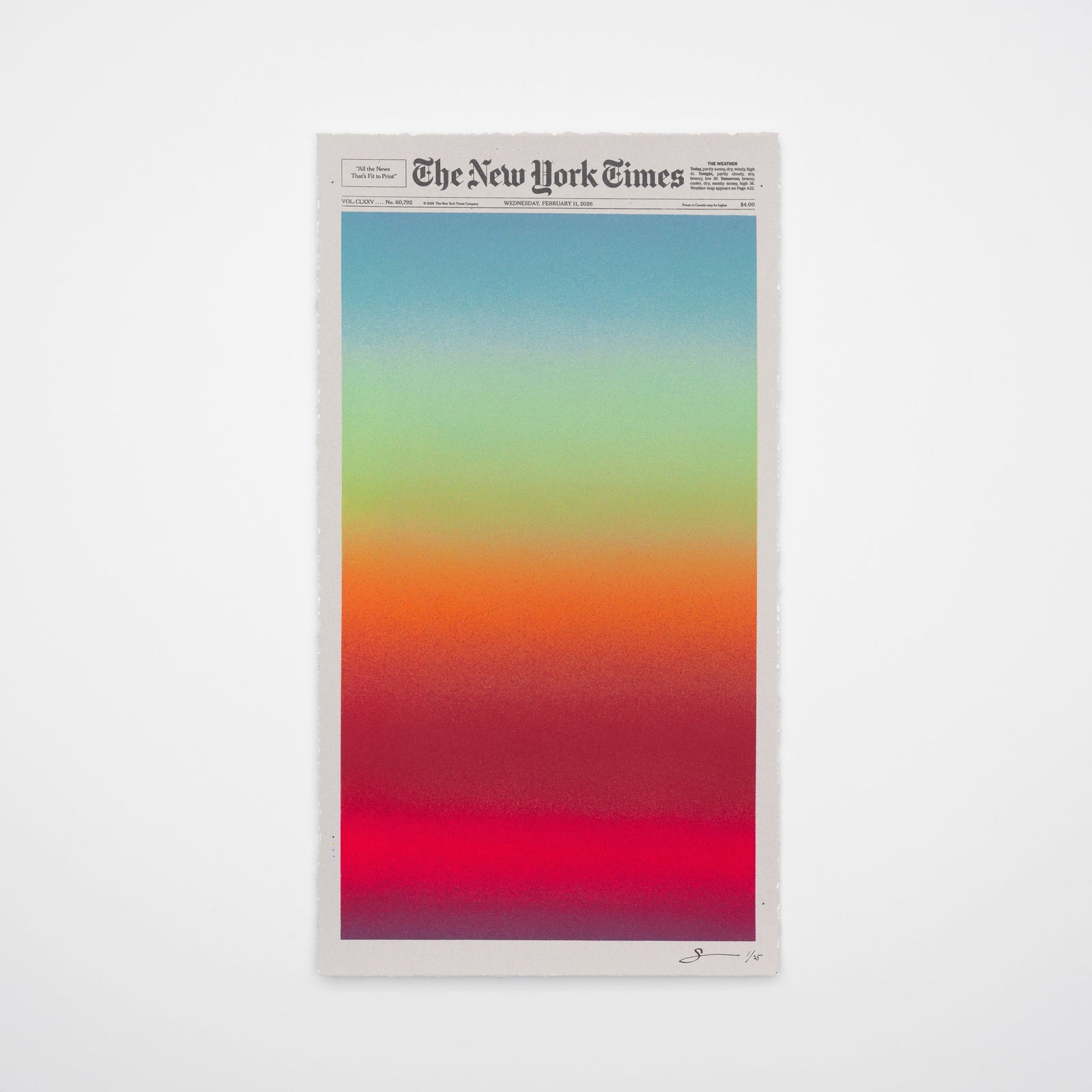 'The colors are chosen by nature and that specific moment in time.' Sho Shibuya talks about his new edition, February 11, 2026