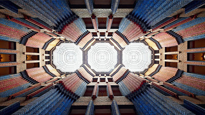 close-up of red brick wall texture with rough surface and natural color variations