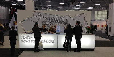 Close up view of artwork displayed at NADA New York 2013 art collection exhibition